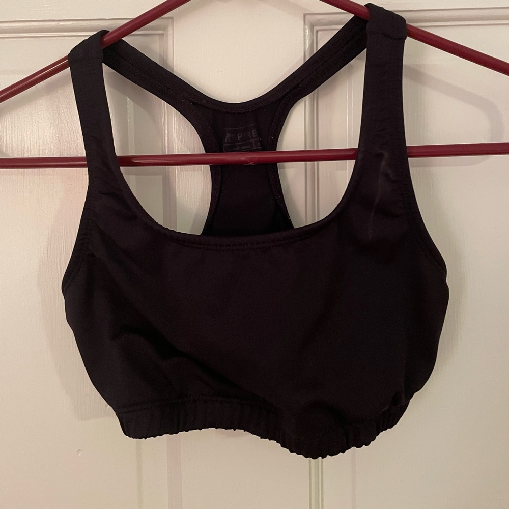 Aspire small black comfortable sports bra